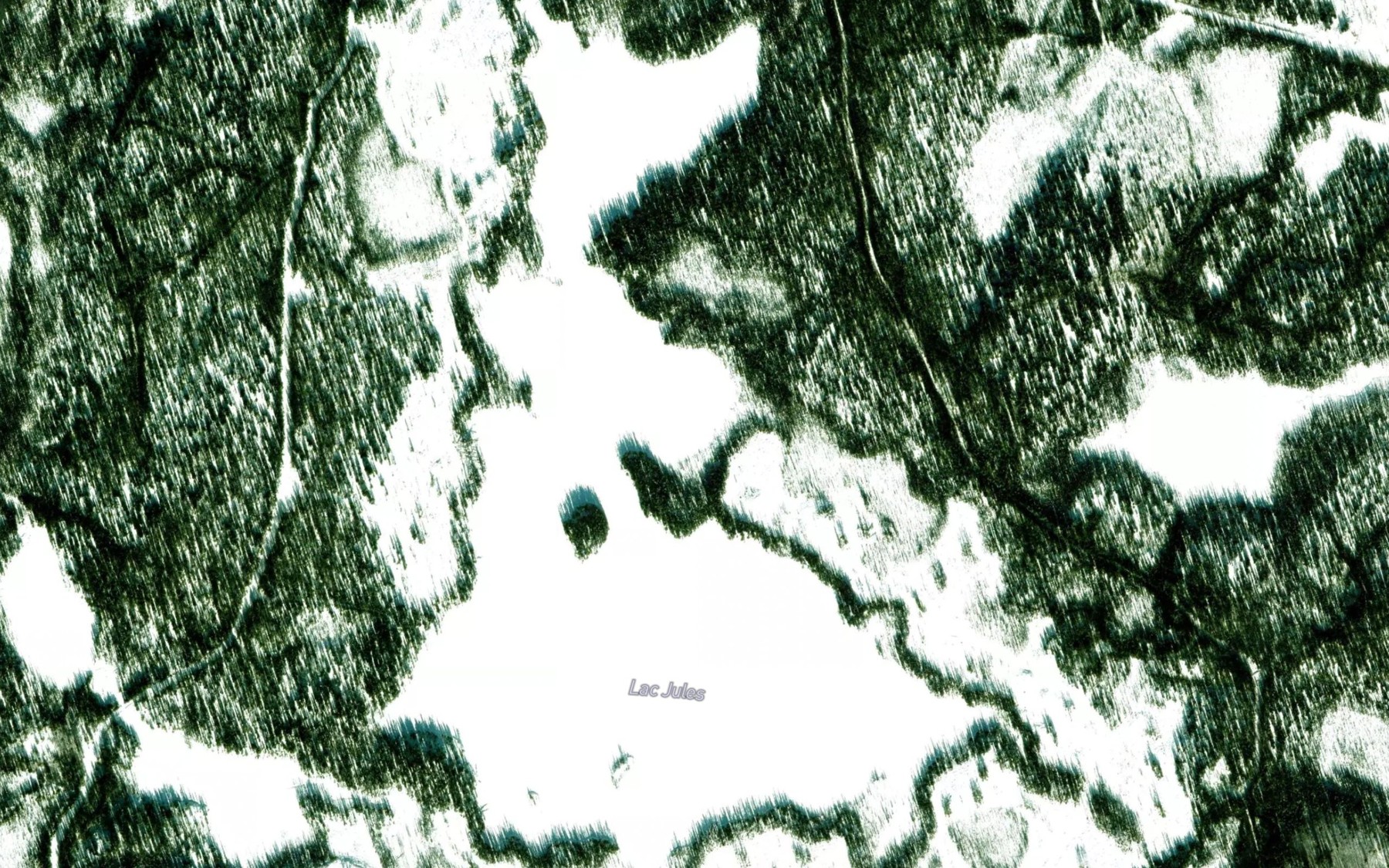 Satellite map of the Lac Jules
