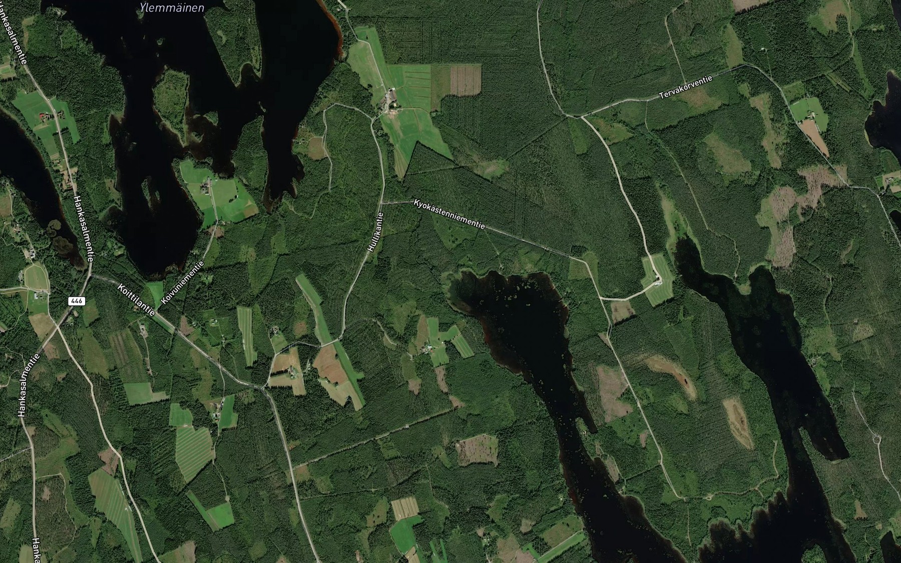 Satellite map of the Hulikanjoki