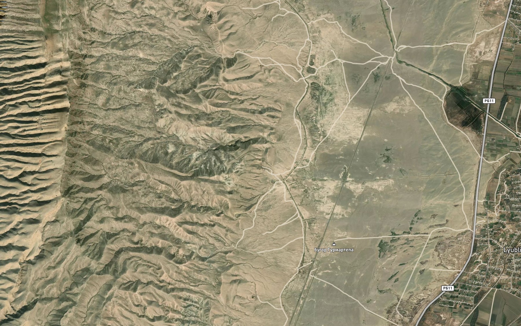 Satellite map of the Rodnik Khodzhaikan
