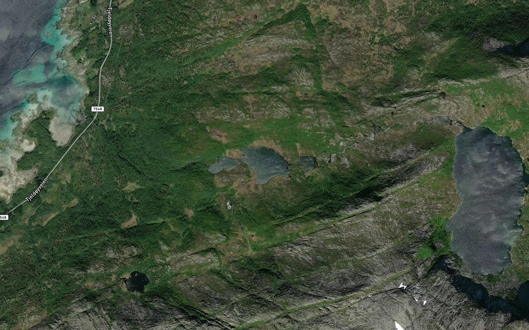 Satellite map of the Gregusvatnan