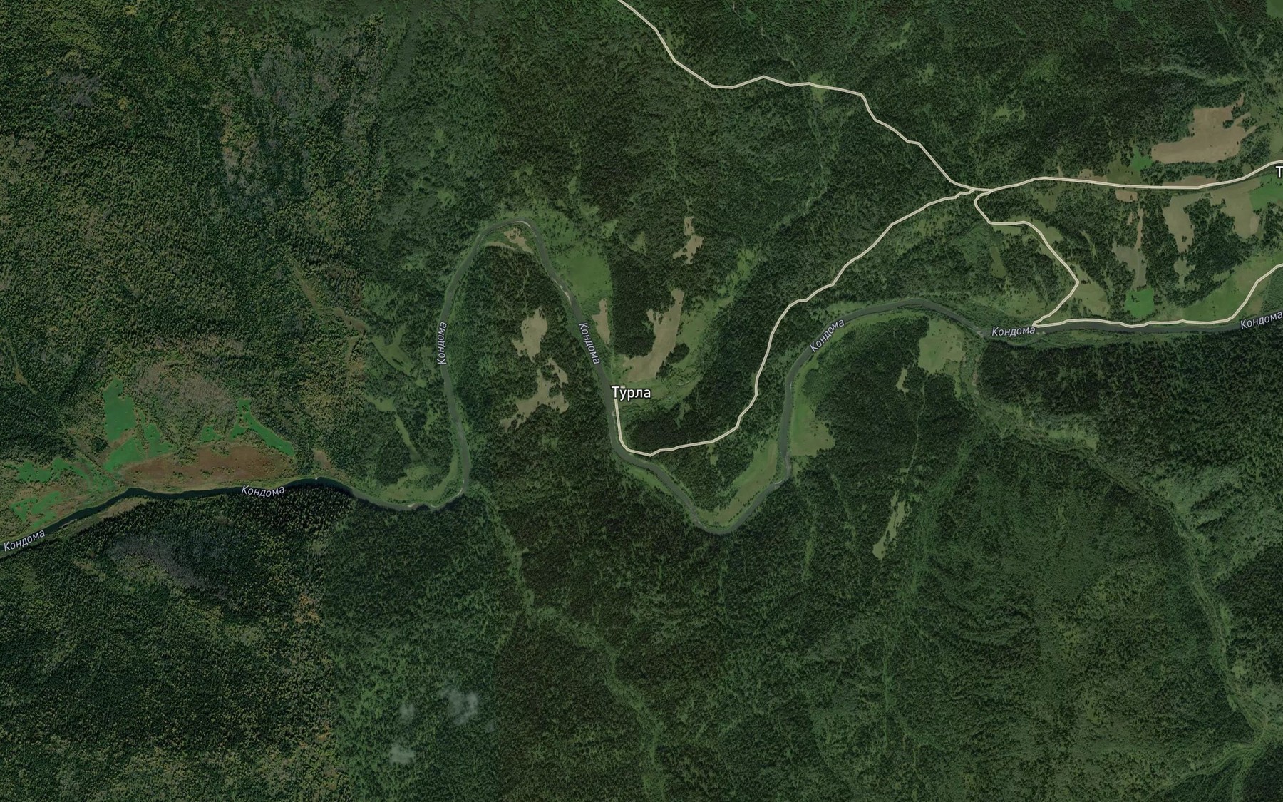 Satellite map of the Turla