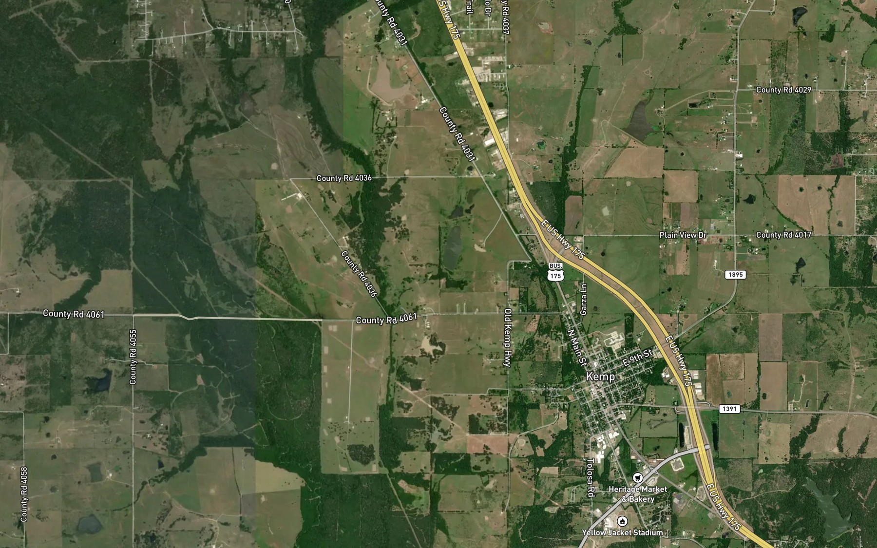 Satellite map of the Soil Conservation Service Site 84 Reservoir