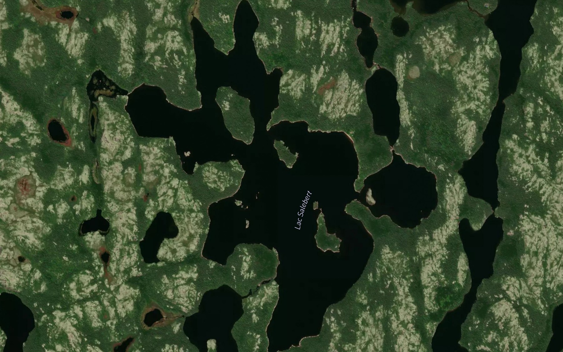 Satellite map of the Lac Salebert