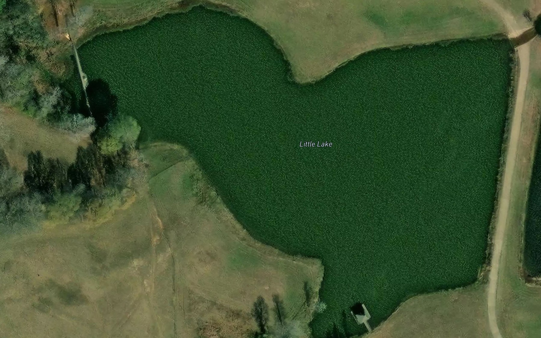 Satellite map of the Little Lake