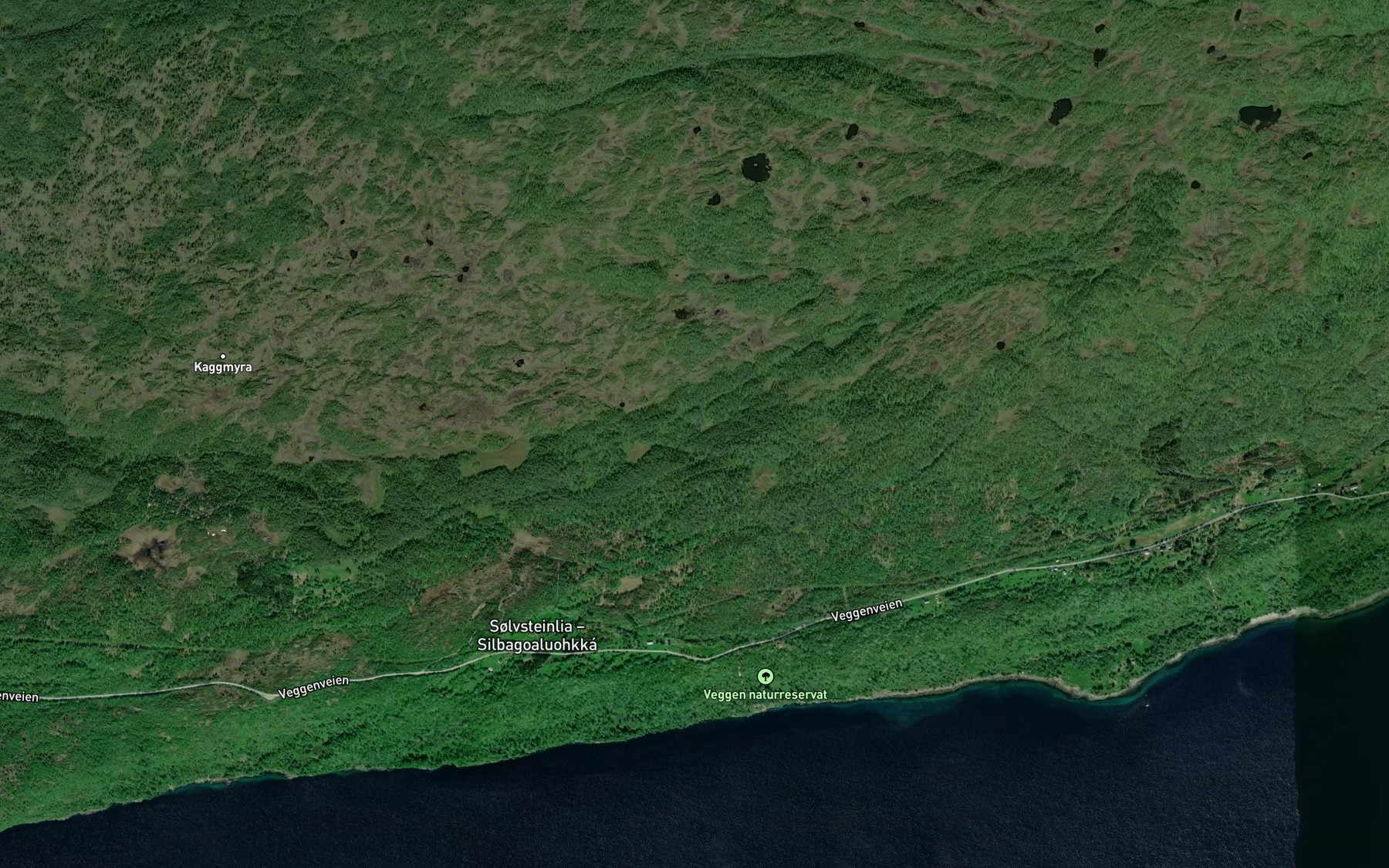 Satellite map of the Ropparjohka