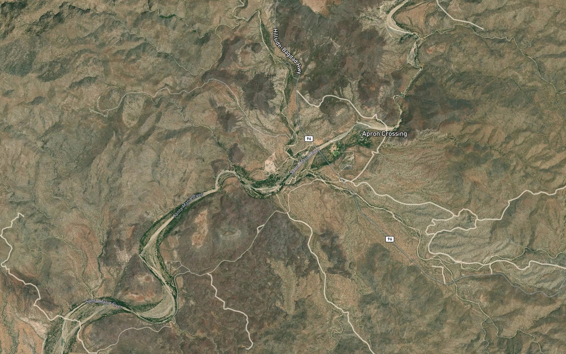 Satellite map of the Little Shipp Wash