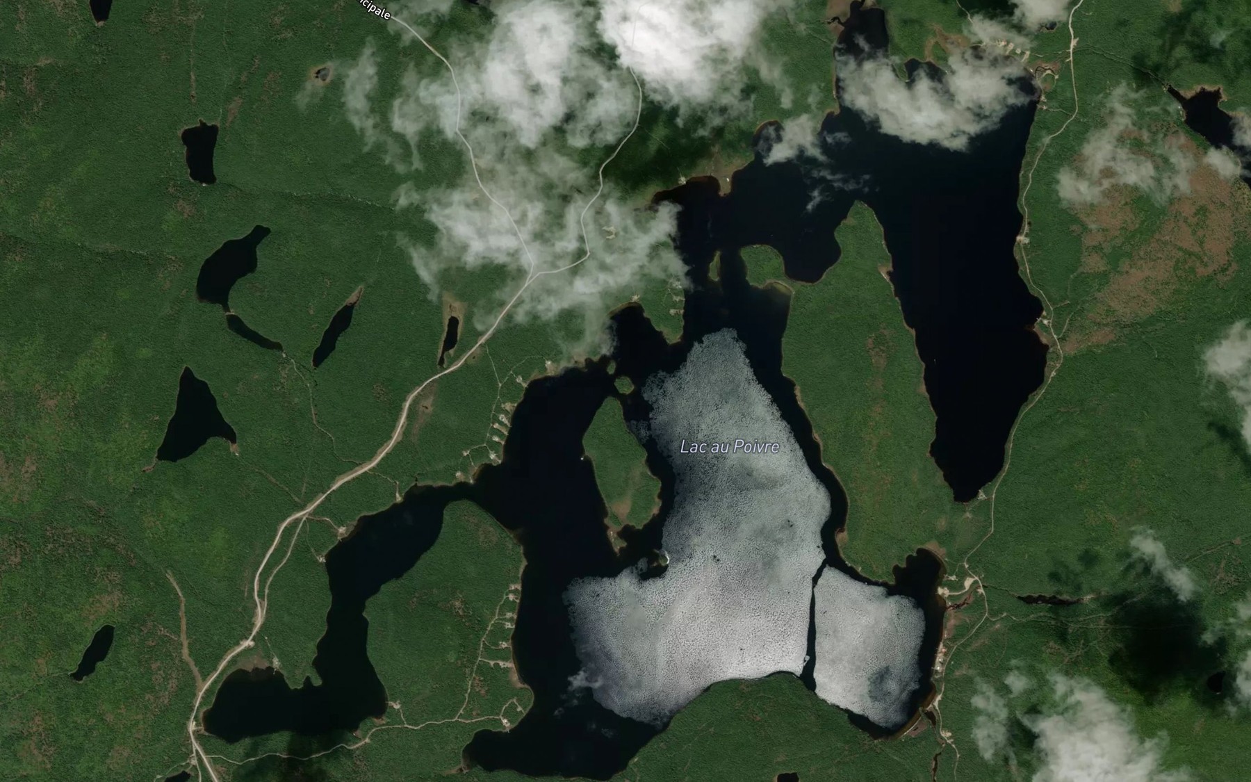 Satellite map of the Lac au Poivre