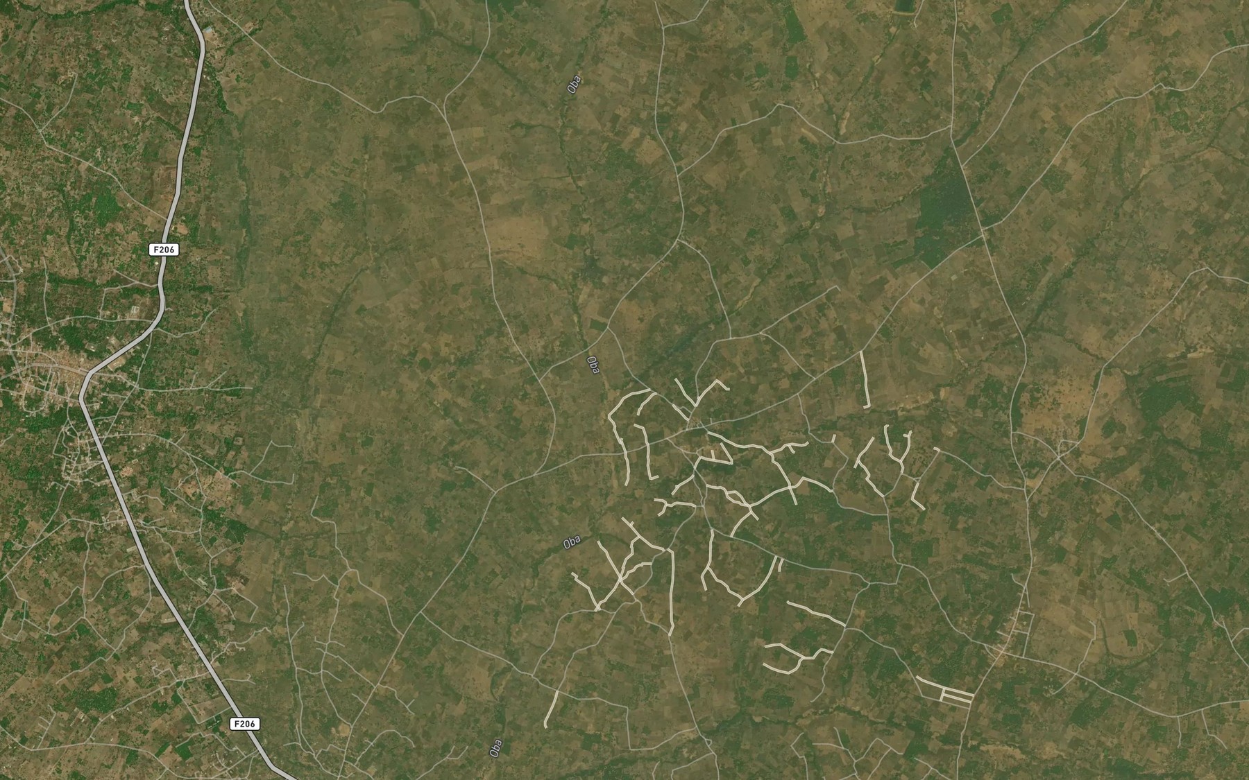 Satellite map of the River Eguwon