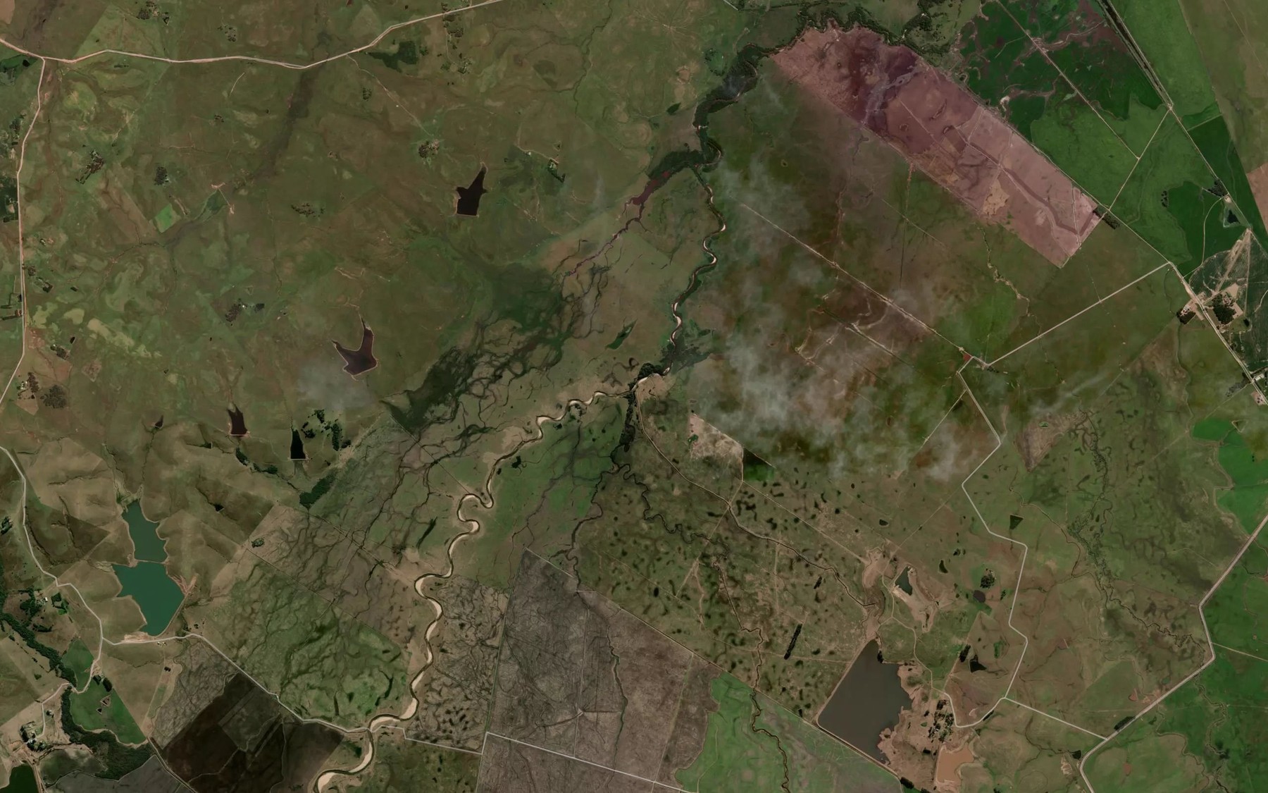 Satellite map of the Arroio Goiabeira