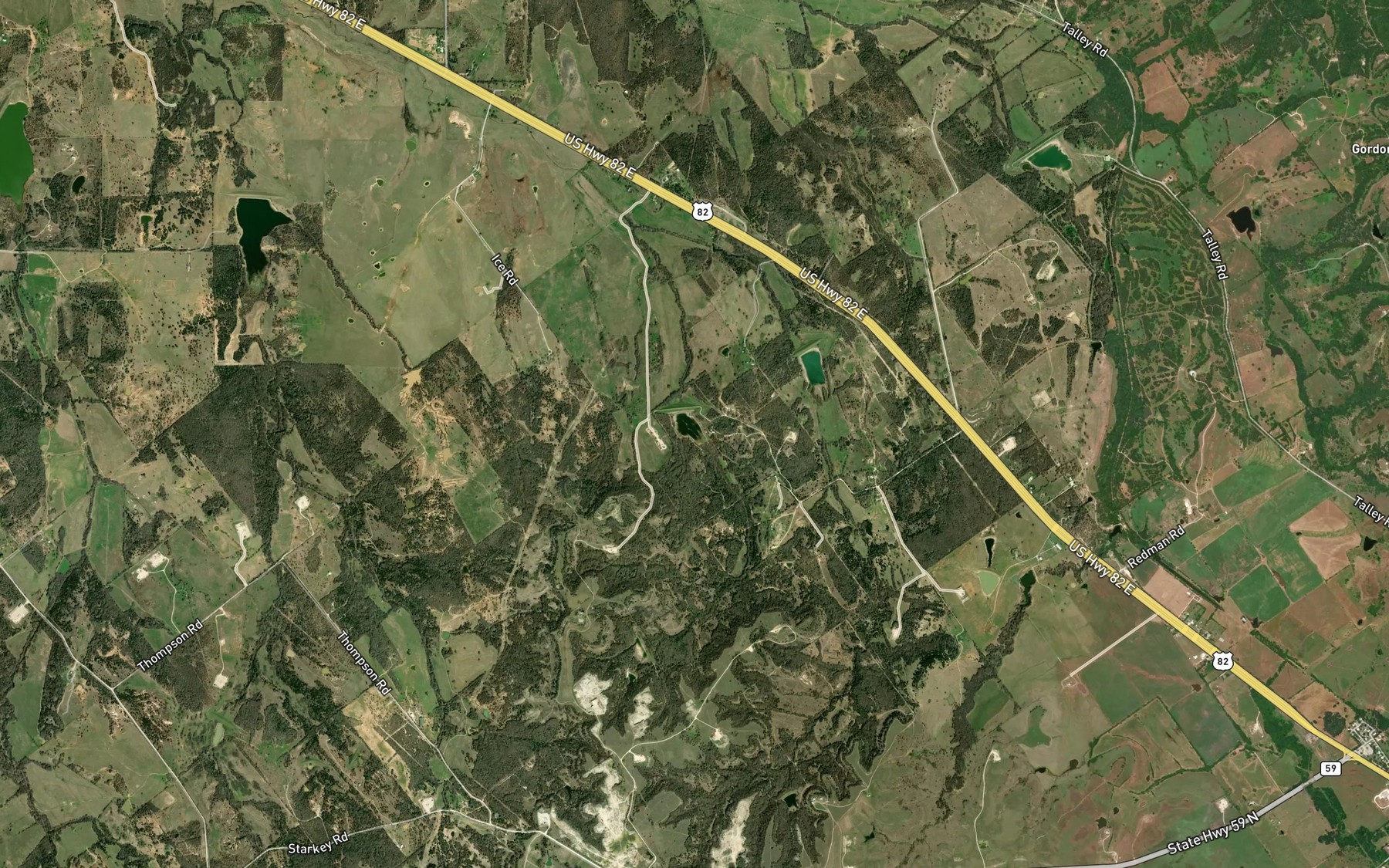 Satellite map of the Soil Conservation Service Site 4 Reservoir