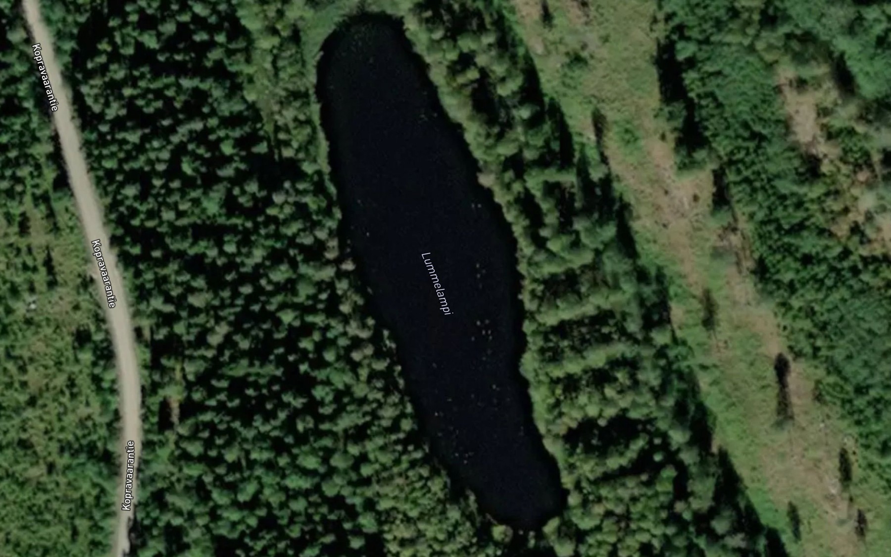 Satellite map of the Lummelampi
