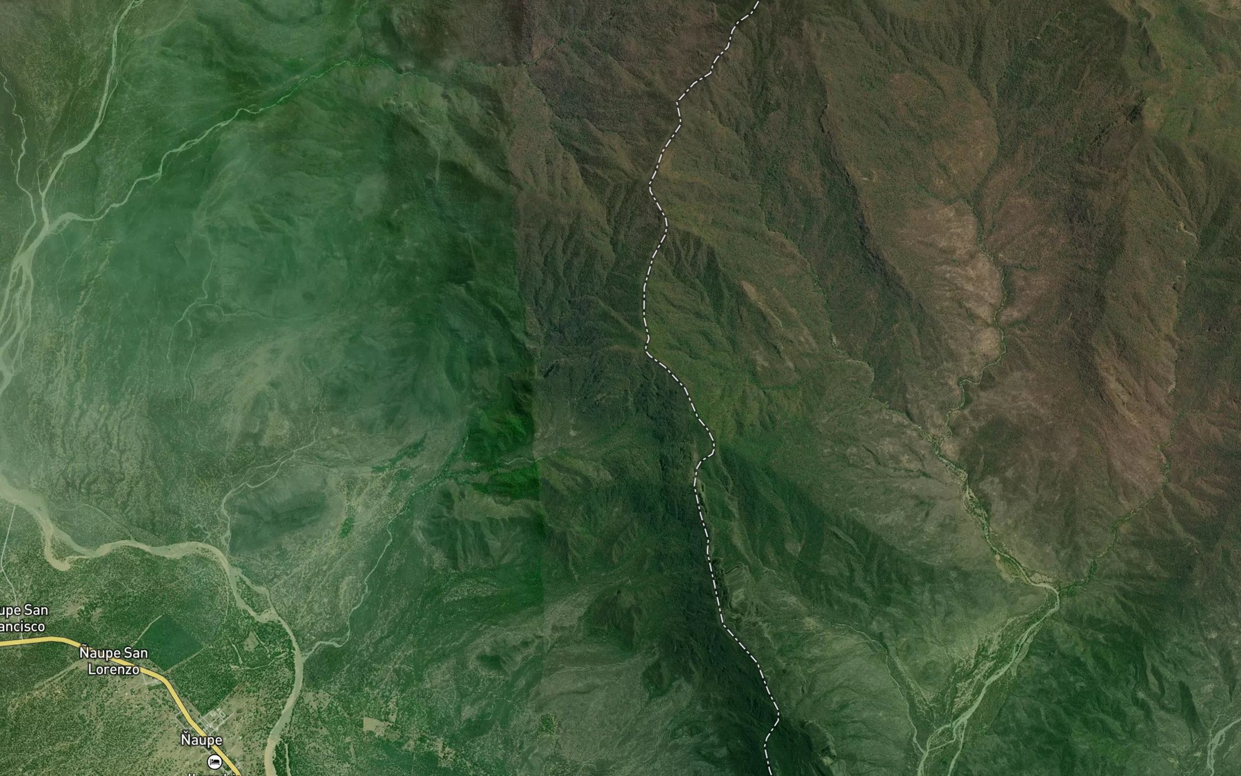 Satellite map of the Jaguay Papuche