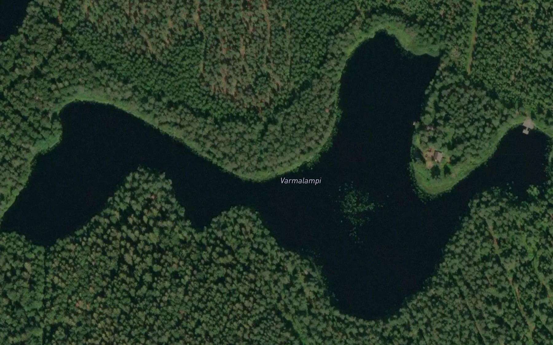 Satellite map of the Varmalampi