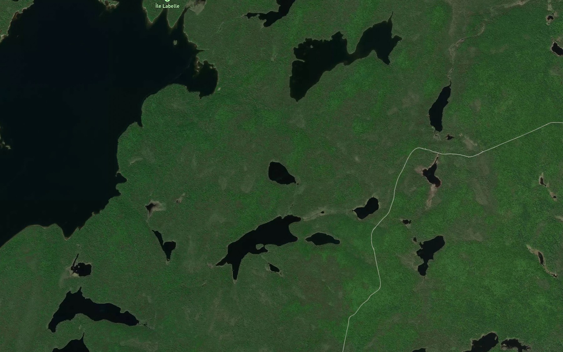 Satellite map of the Lac Rude