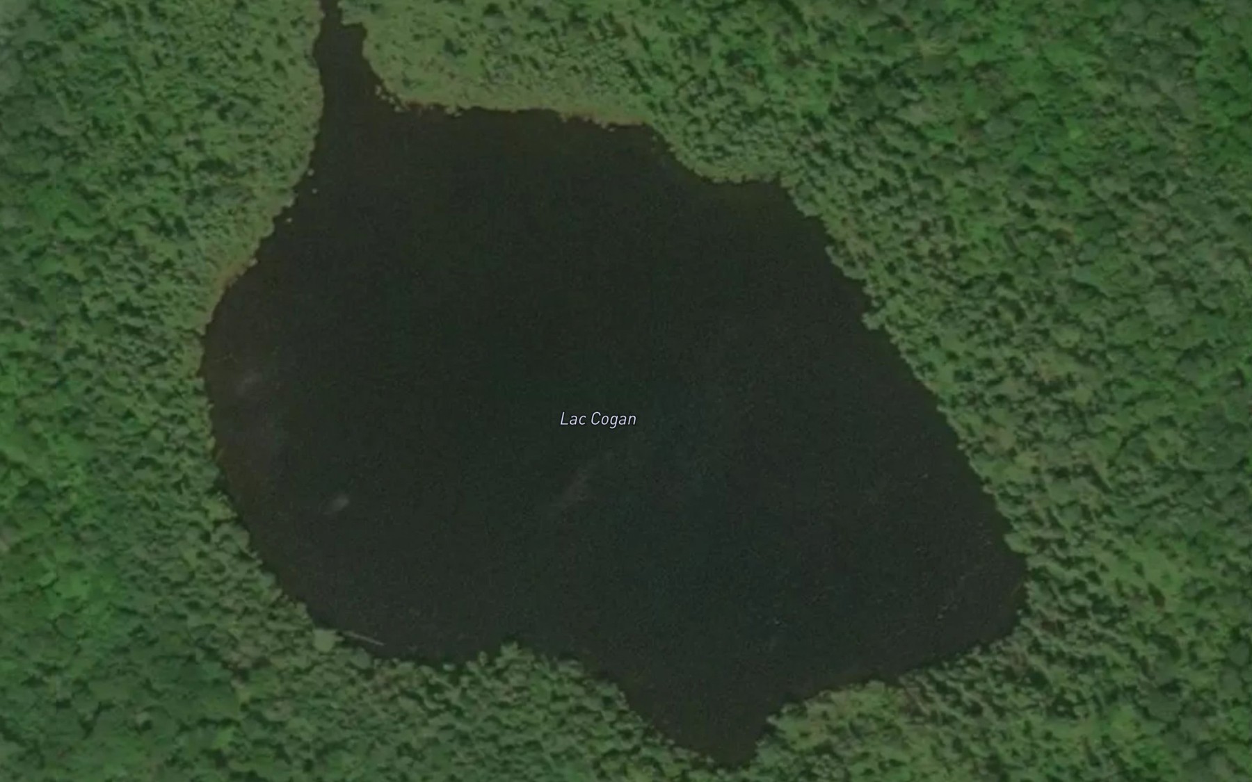 Satellite map of the Lac Gogan