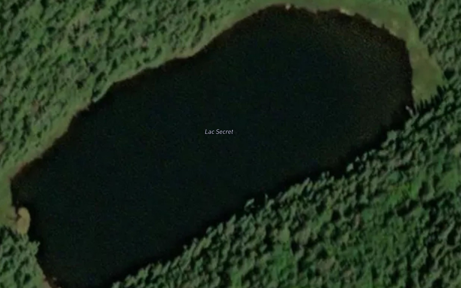 Satellite map of the Lac Secret