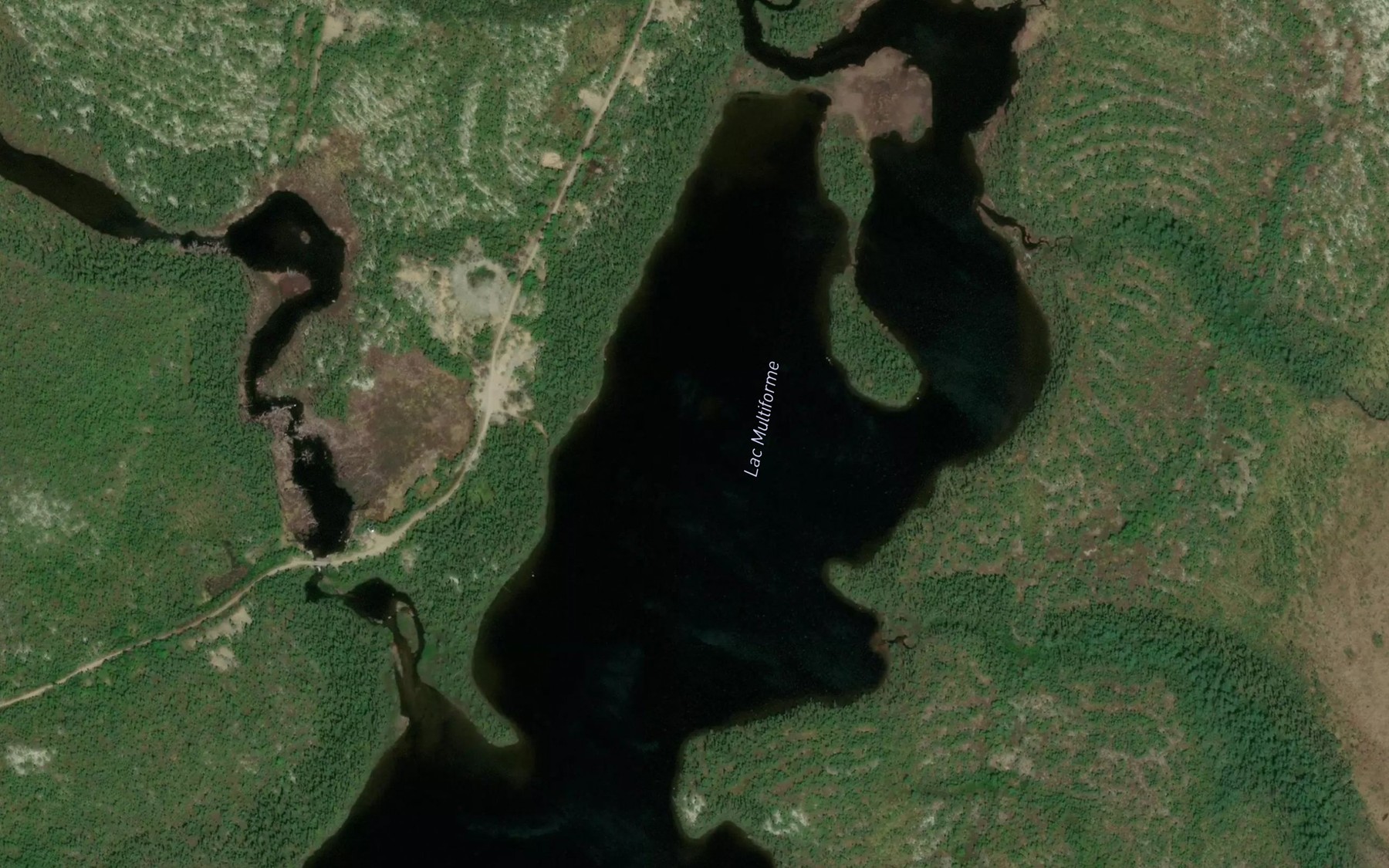 Satellite map of the Lac Multiforme
