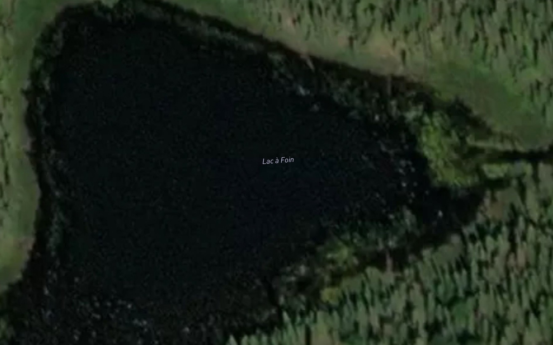 Satellite map of the Lac a Foin