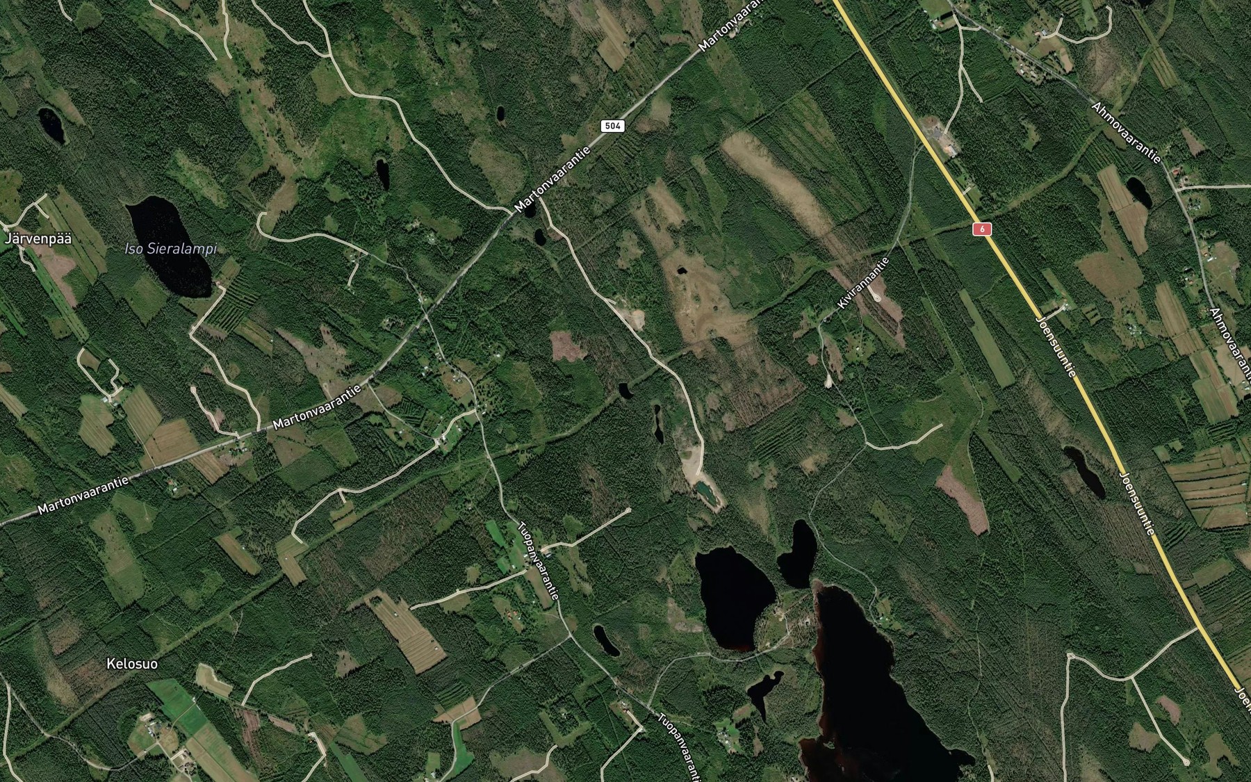 Satellite map of the Pyykkilampi