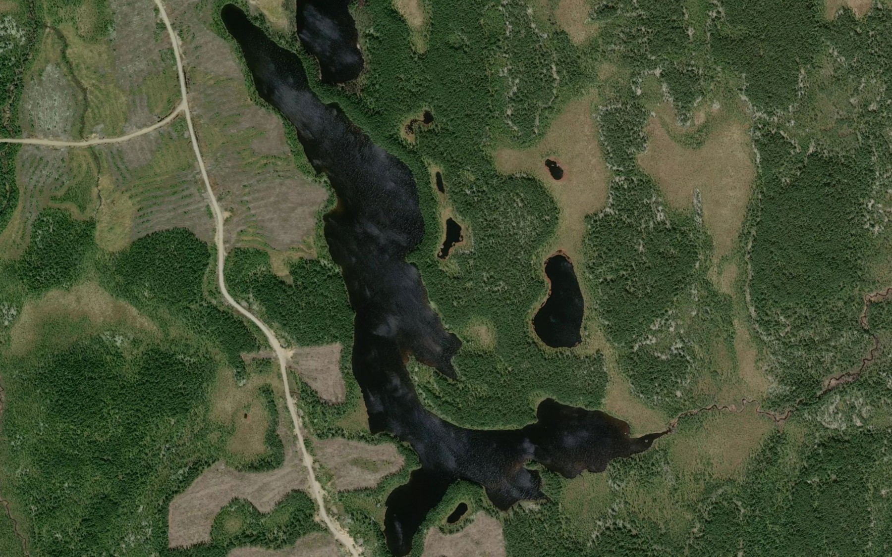 Satellite map of the Lac Farley