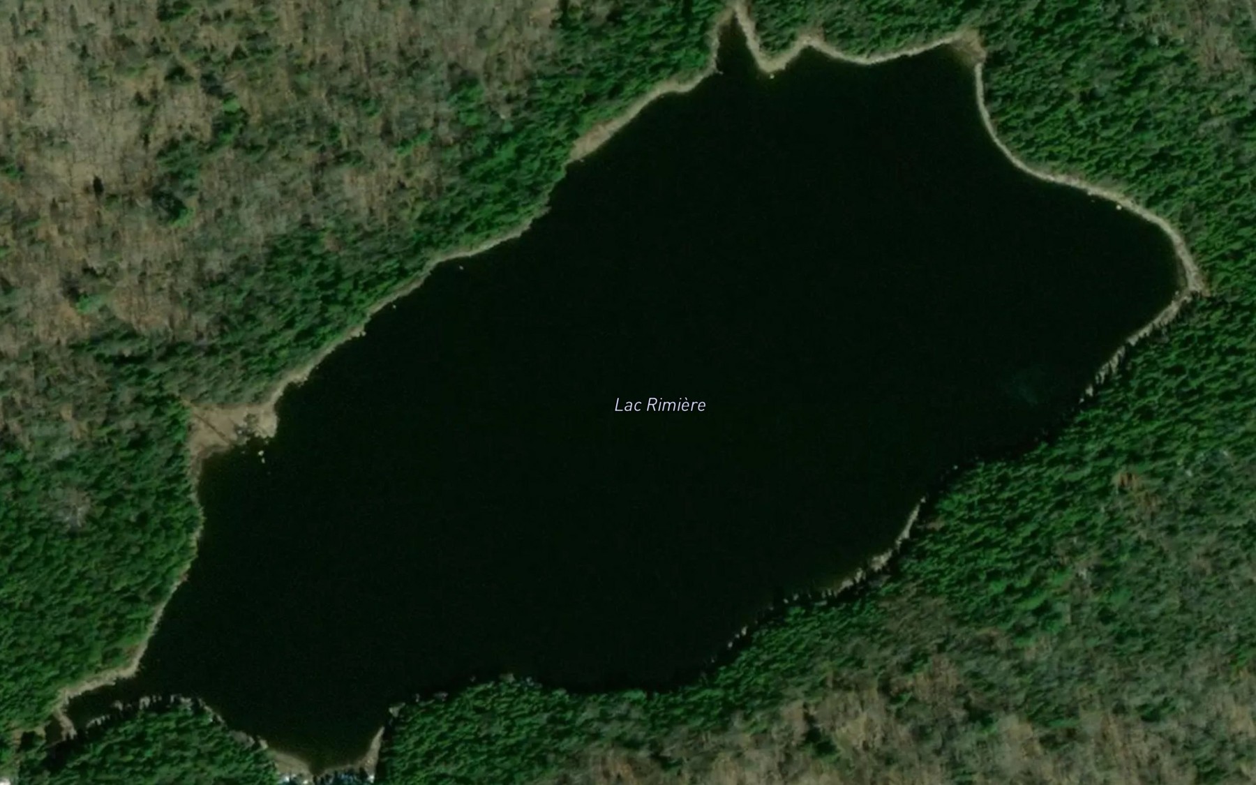 Satellite map of the Lac Rimiere