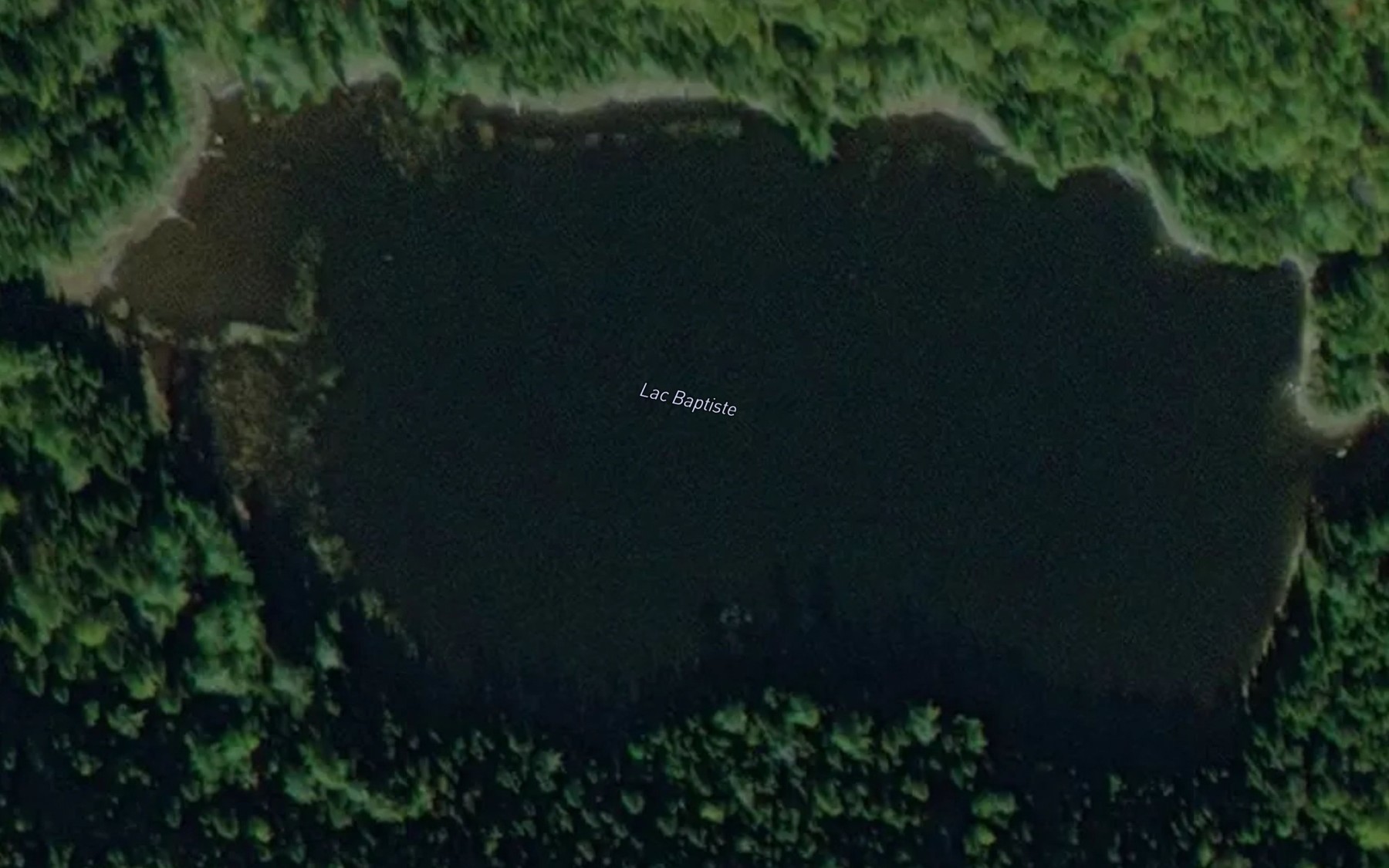 Satellite map of the Lac Baptiste