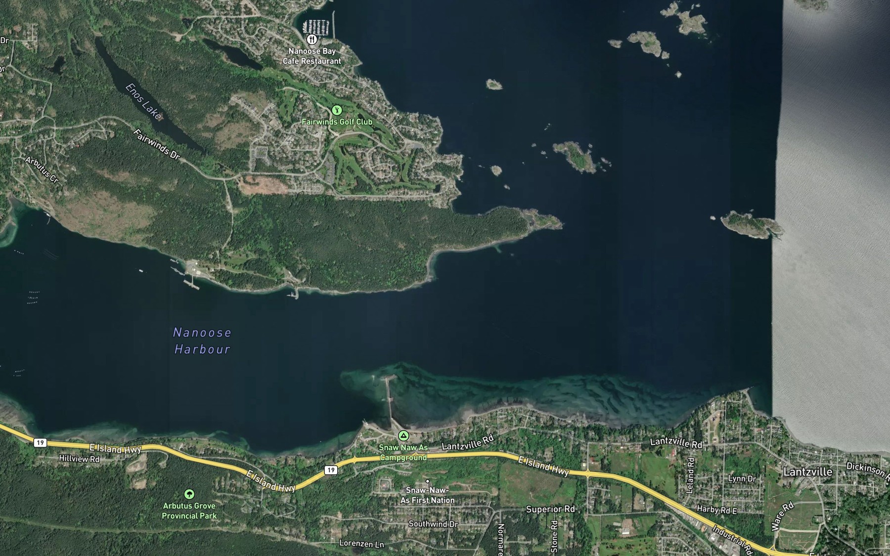 Satellite map of the Schooner Reef