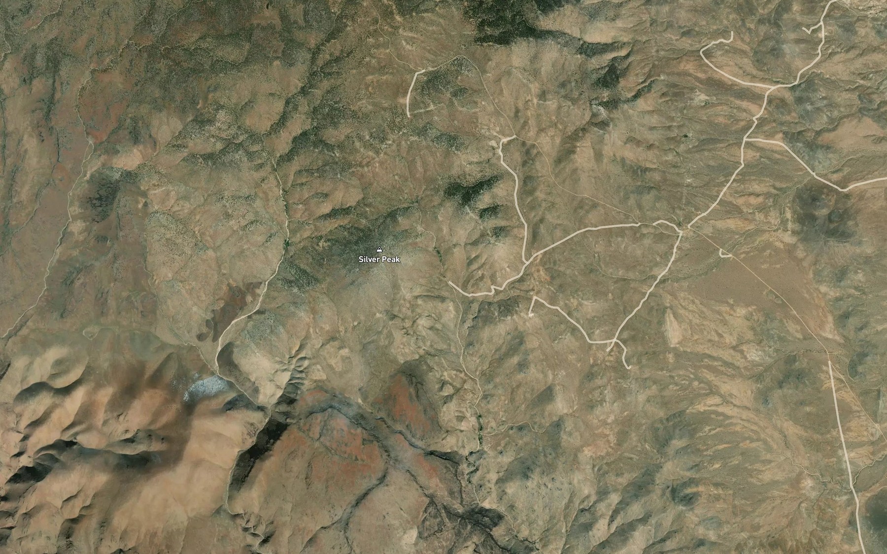 Satellite map of the Lost Cabin Spring