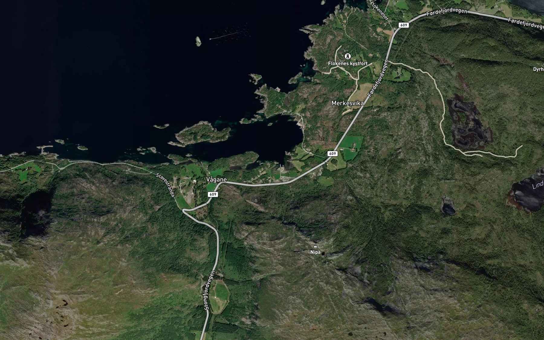Satellite map of the Pollakyllaren