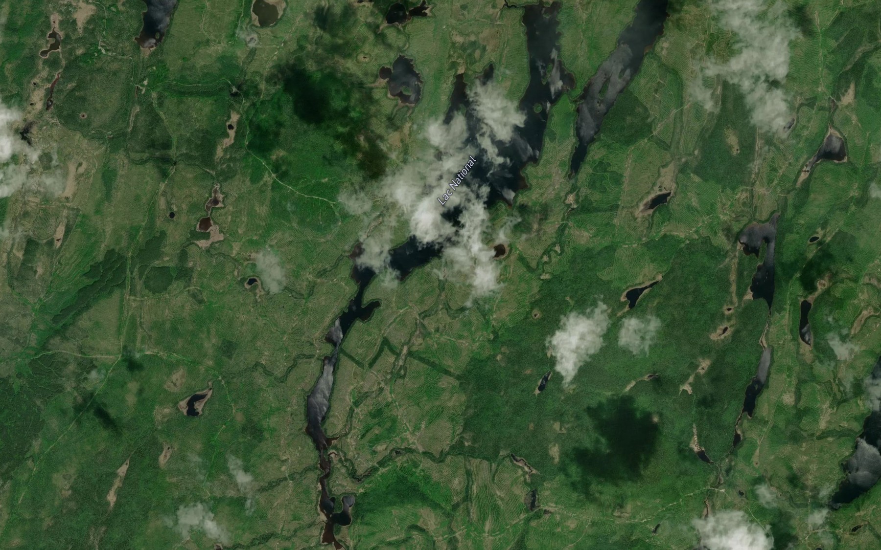 Satellite map of the Lac National
