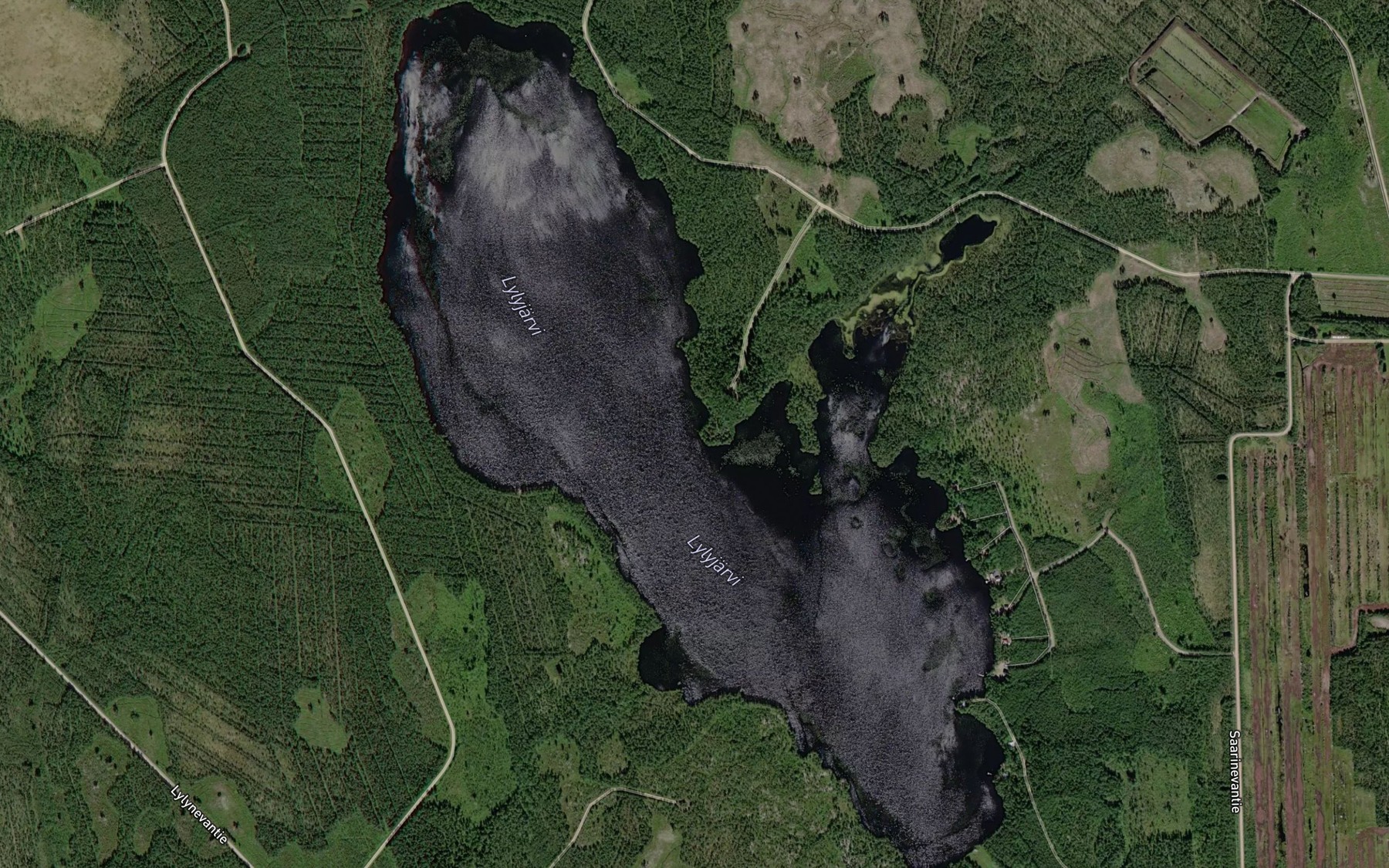 Satellite map of the Isohieta