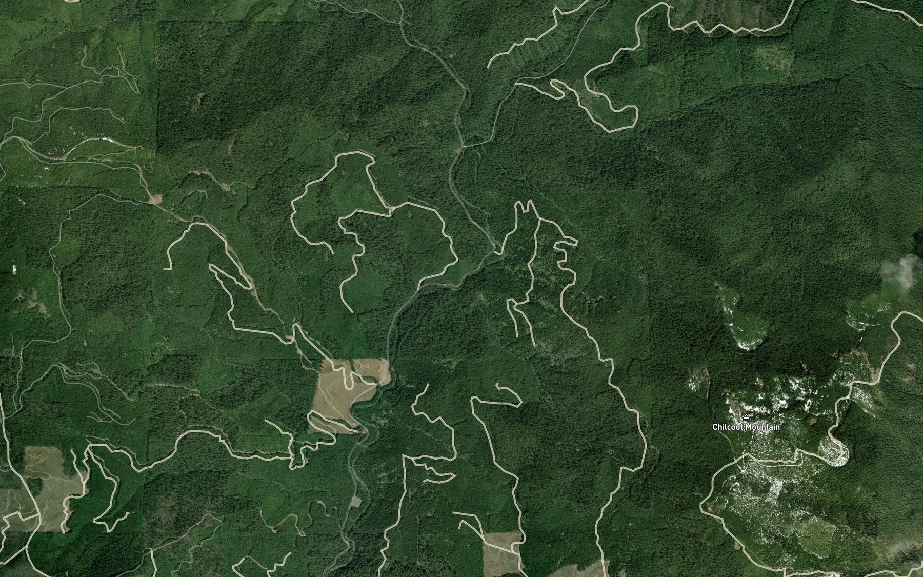 Satellite map of the Buck Creek