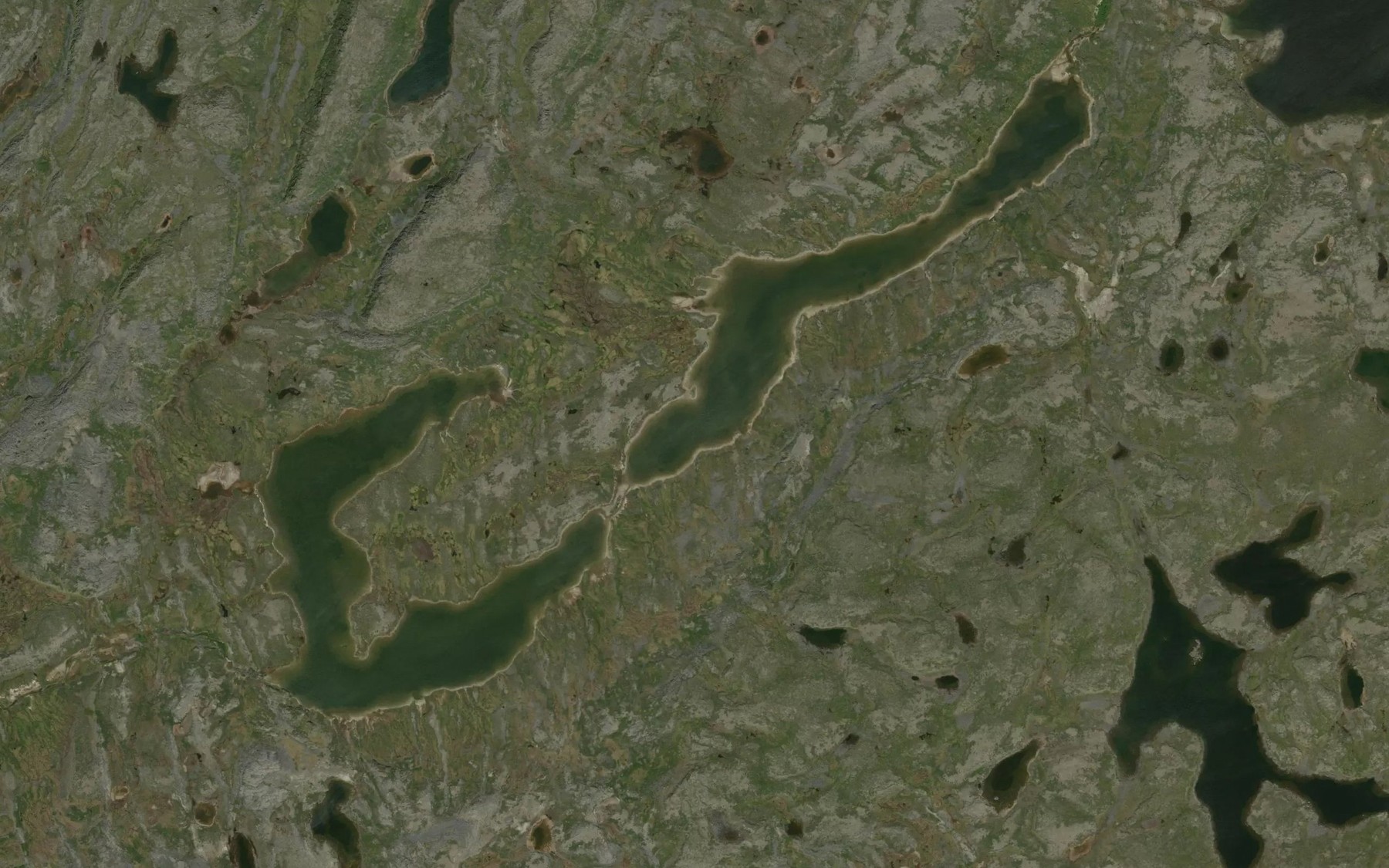 Satellite map of the Lac Tillivik
