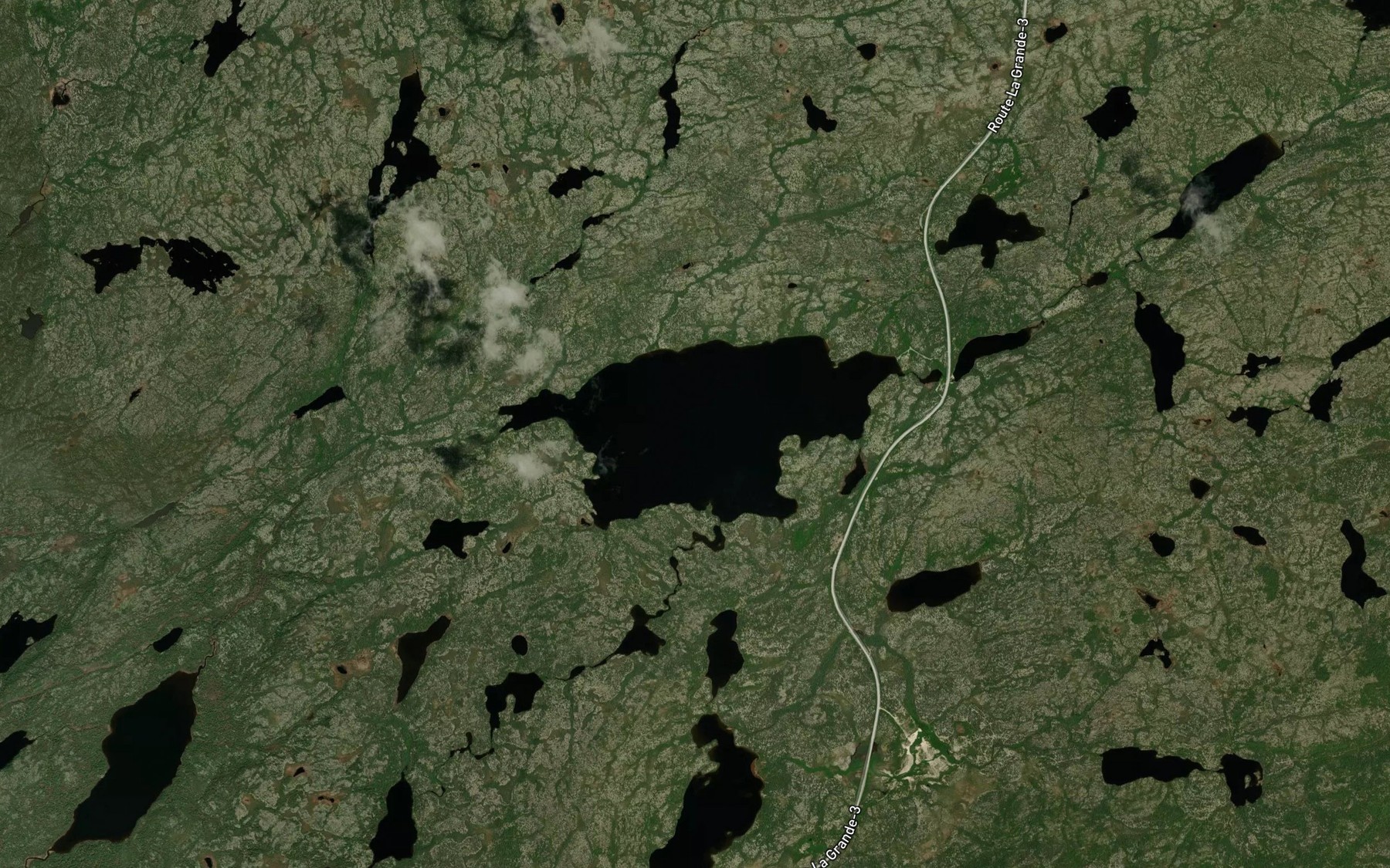 Satellite map of the Lac Tapiatic