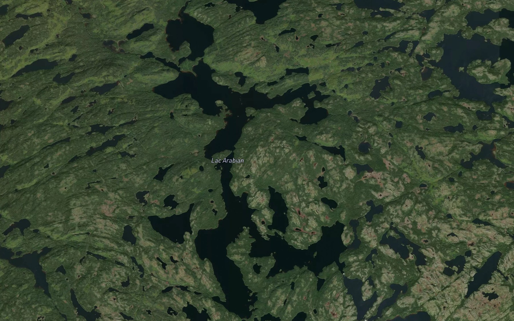 Satellite map of the Lac Arabian