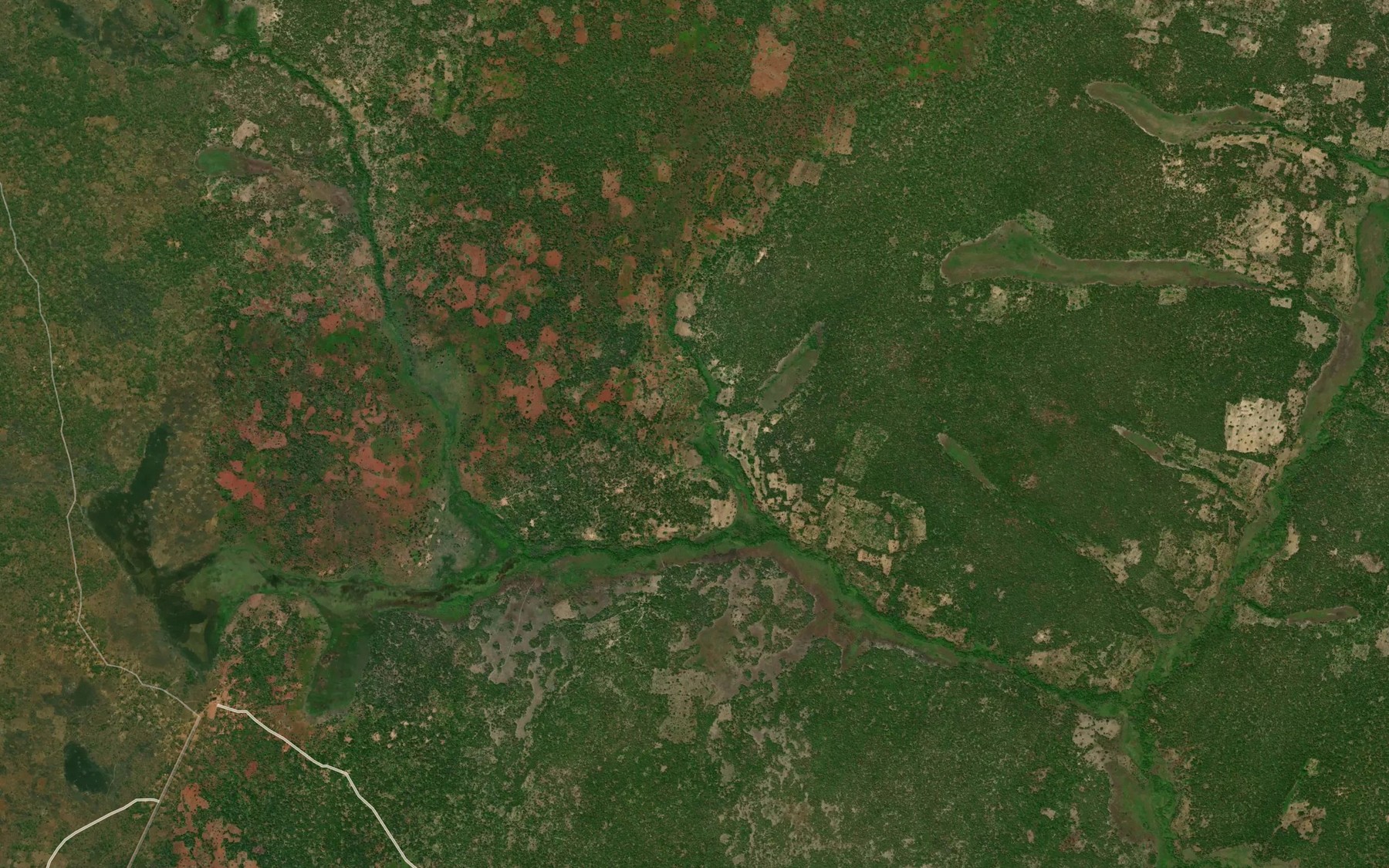 Satellite map of the Chisangwa
