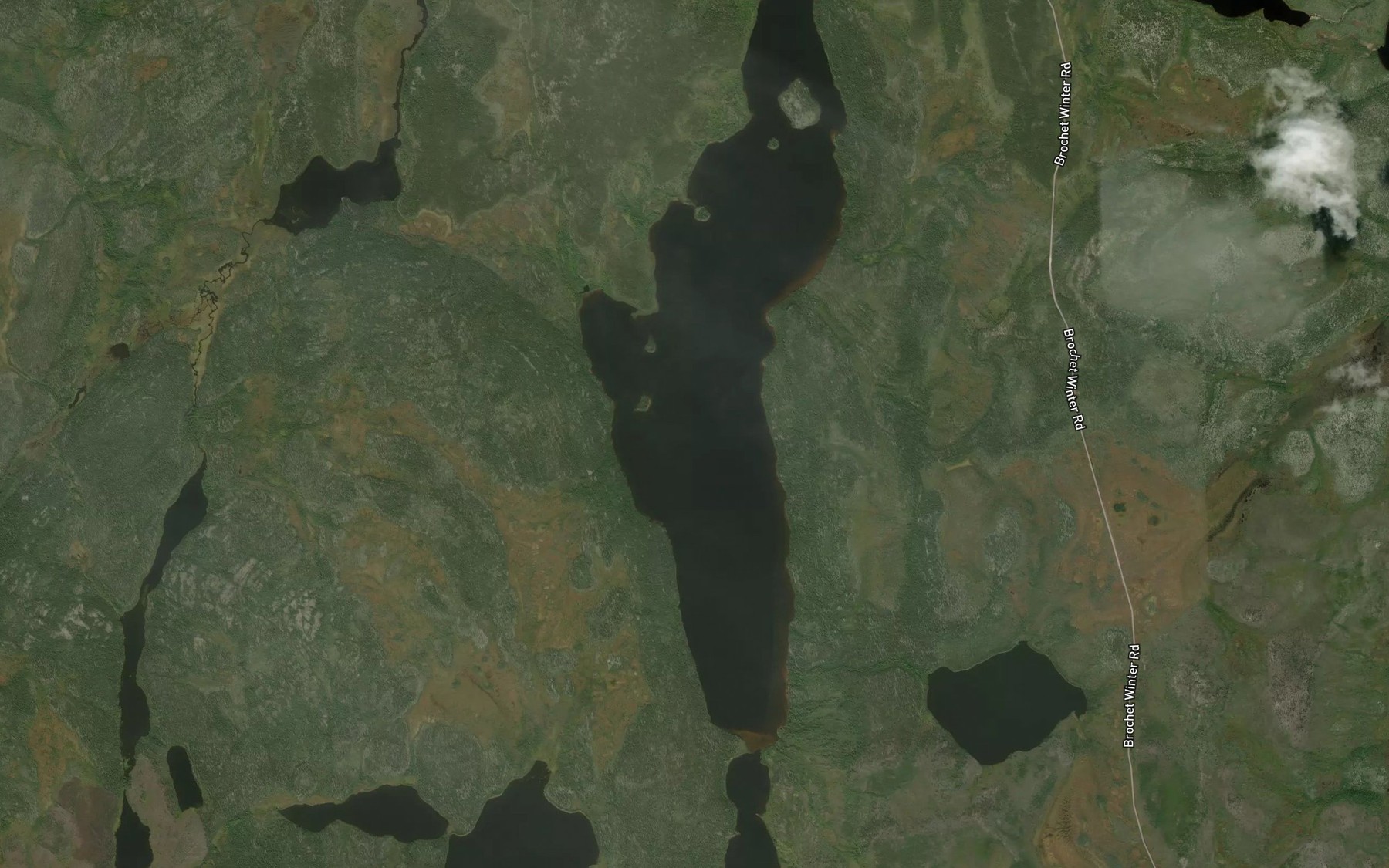 Satellite map of the Mooswa Lake