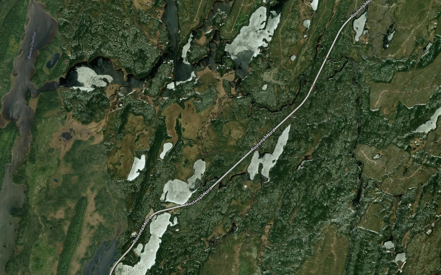 Satellite map of the Riviere de la Revelation