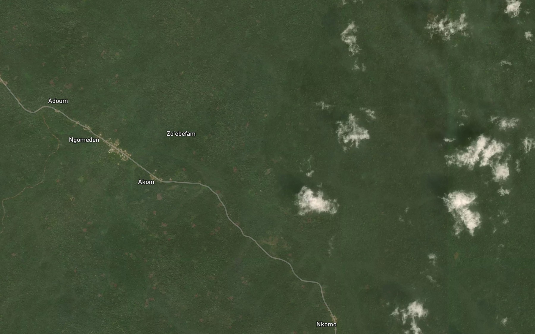 Satellite map of the Mvam