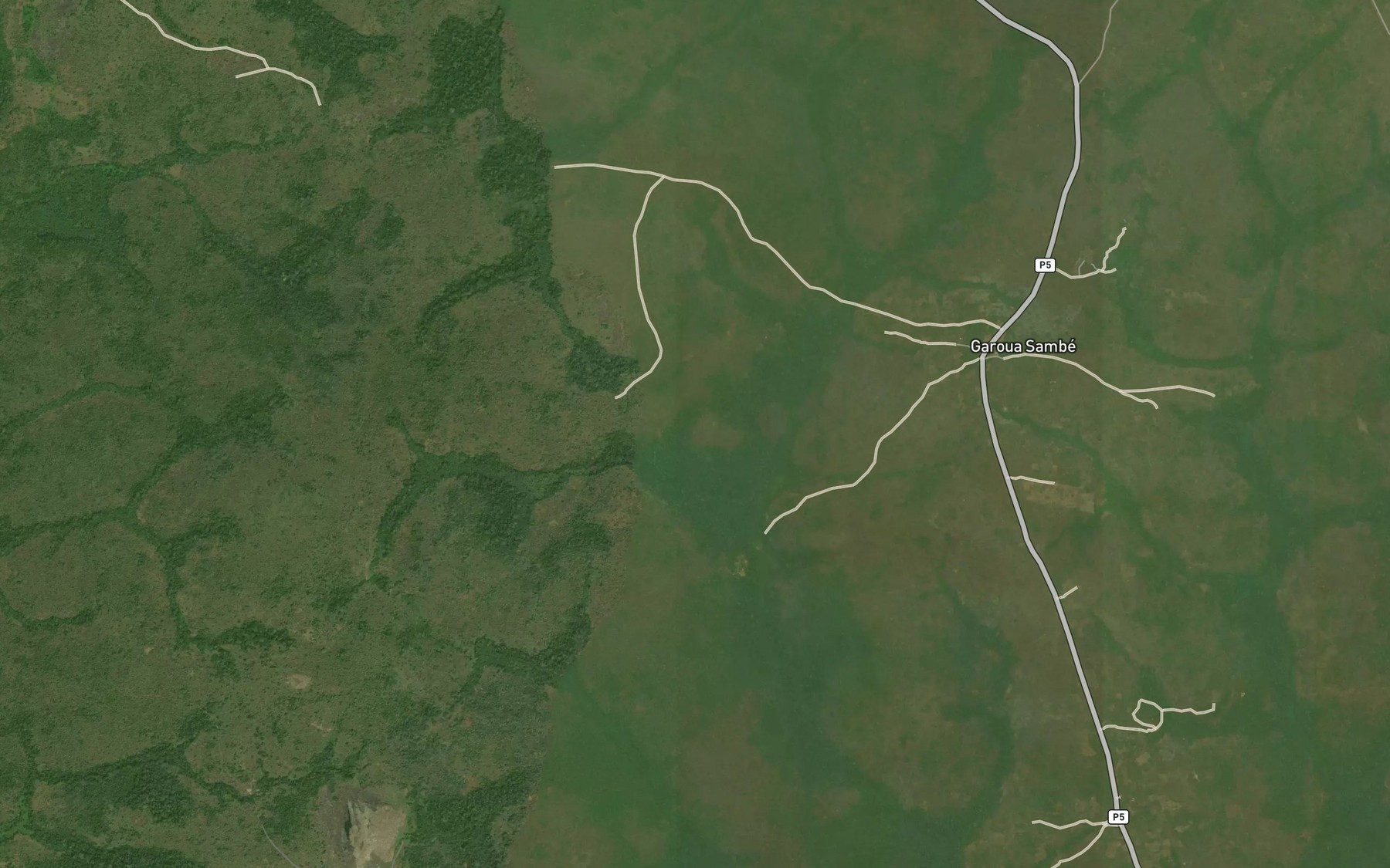Satellite map of the Sanbe