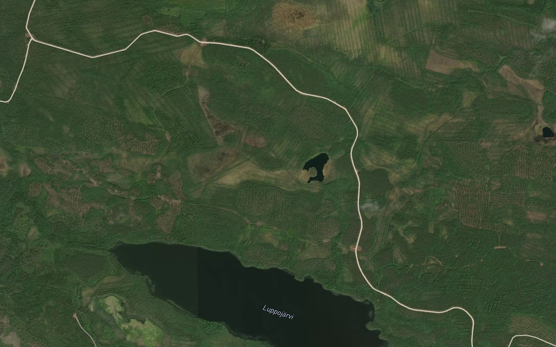 Satellite map of the Luppojarvi