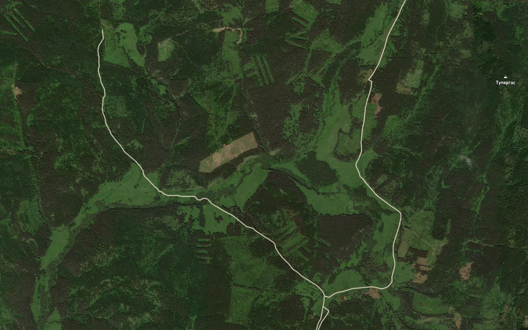 Satellite map of the Tupyargas