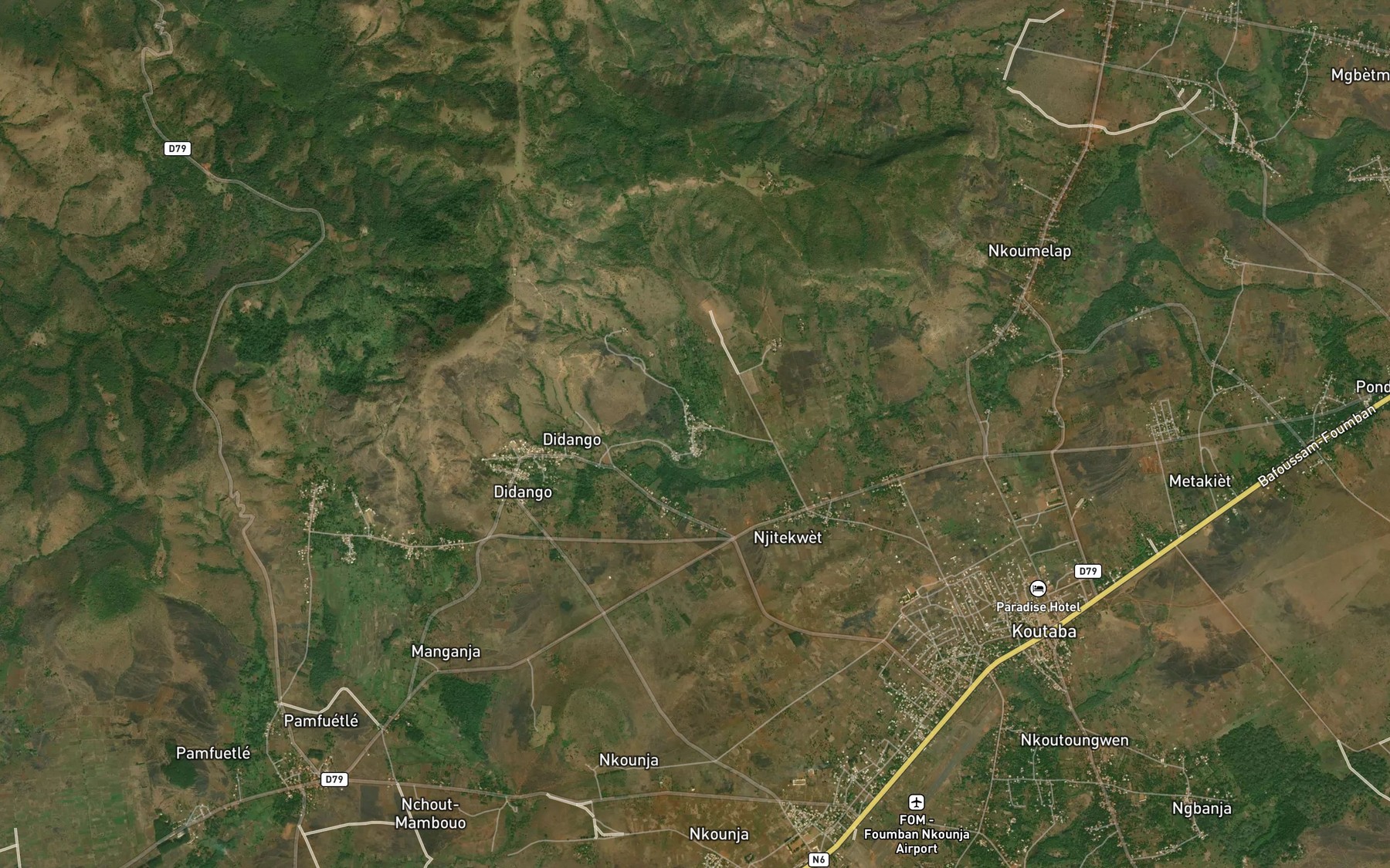 Satellite map of the Ndeup