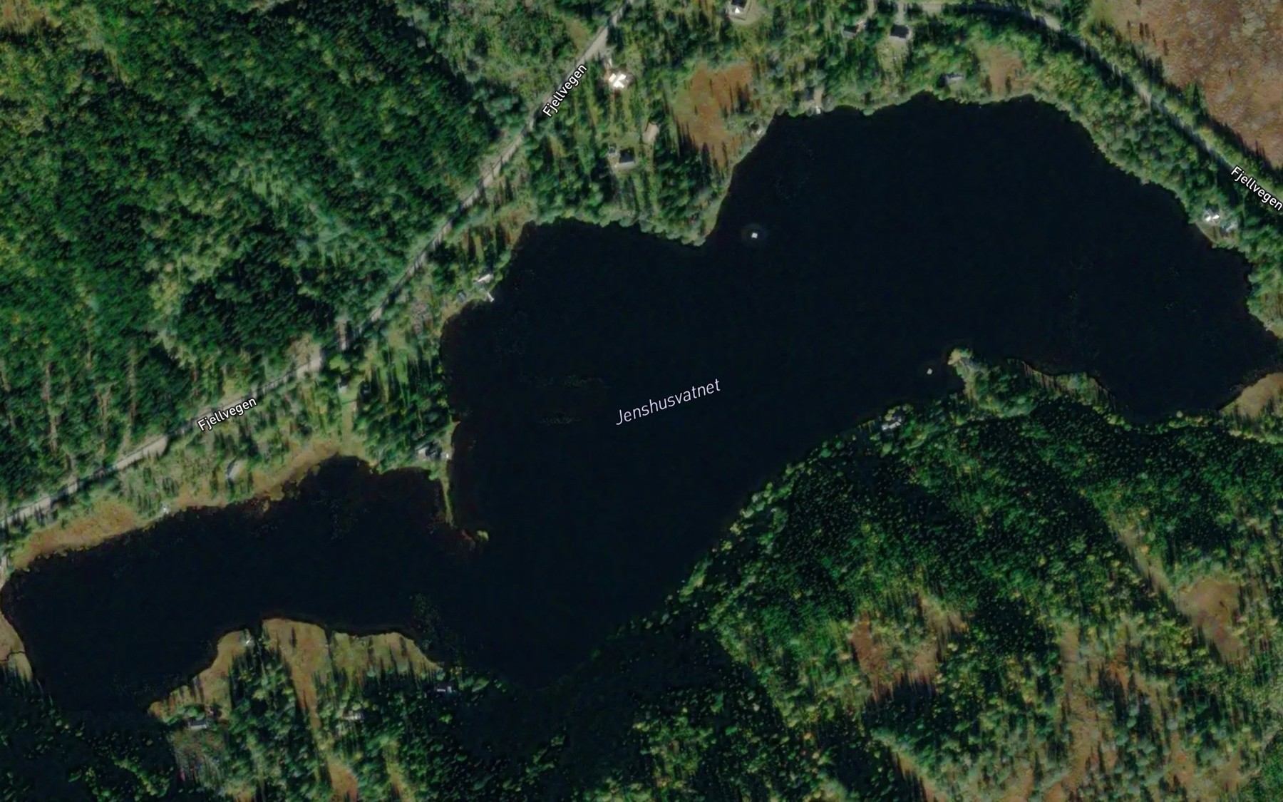 Satellite map of the Jenshusvatnet
