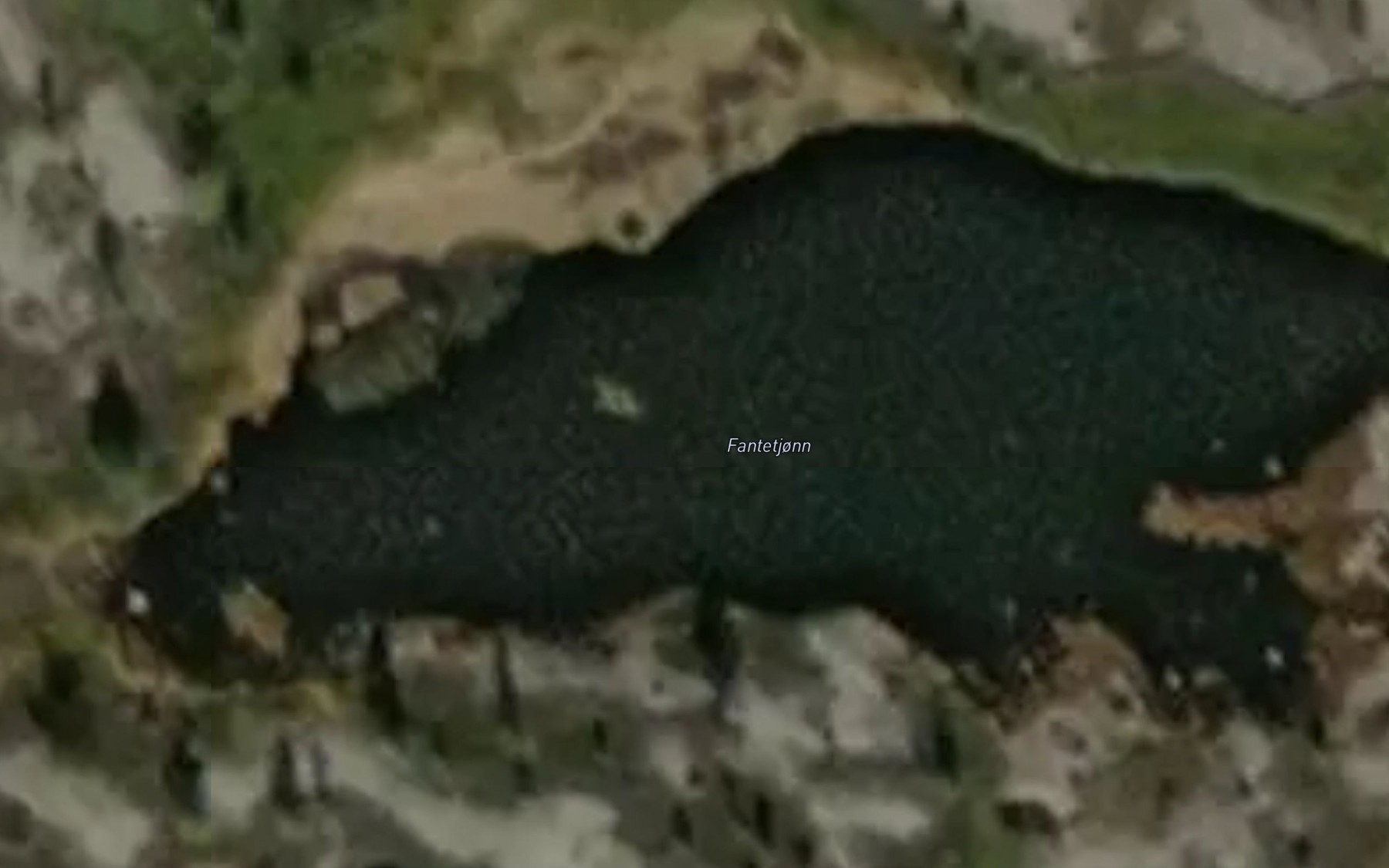 Satellite map of the Fantetjonn
