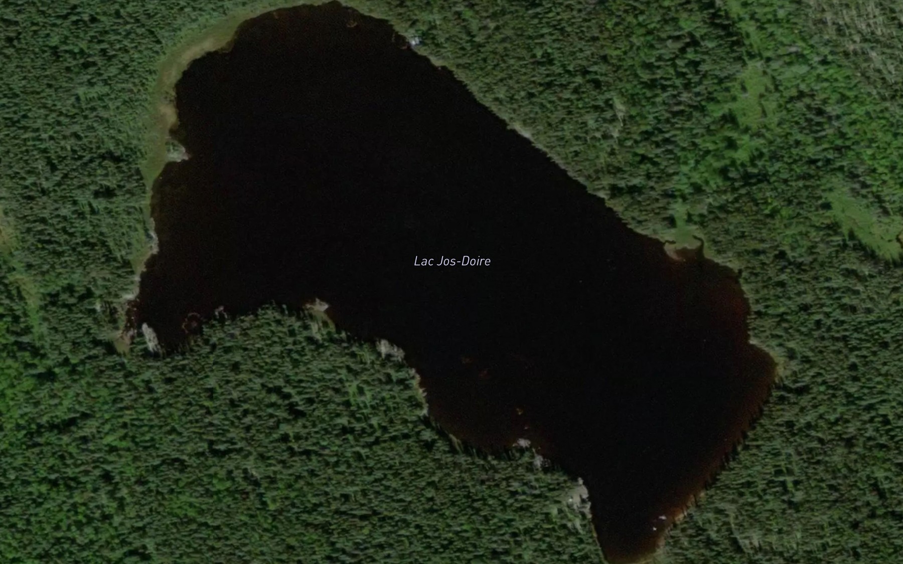 Satellite map of the Lac Jos-Doire