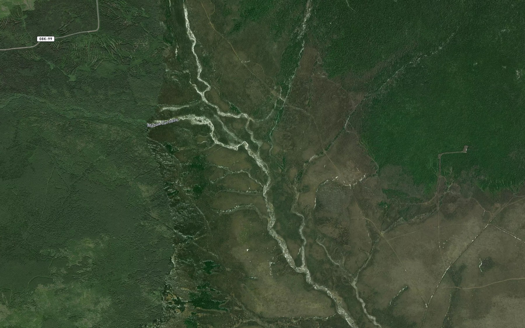 Satellite map of the Pereval'nyy