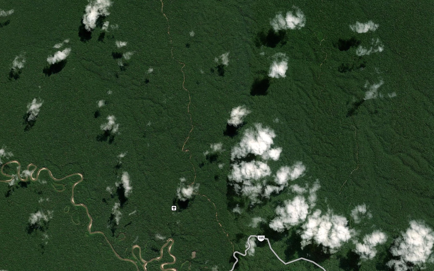 Satellite map of the Yupantegar