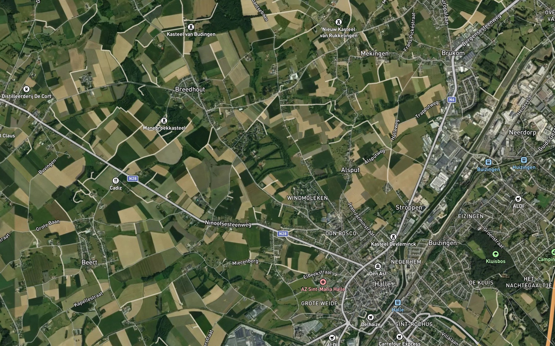 Satellite map of the Kopheibeek