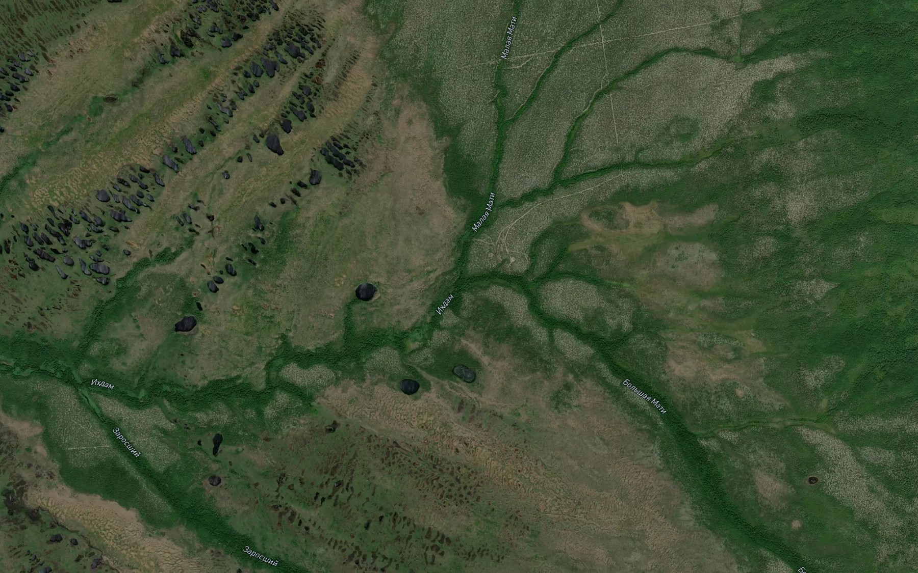 Satellite map of the Bol'shaya Mati